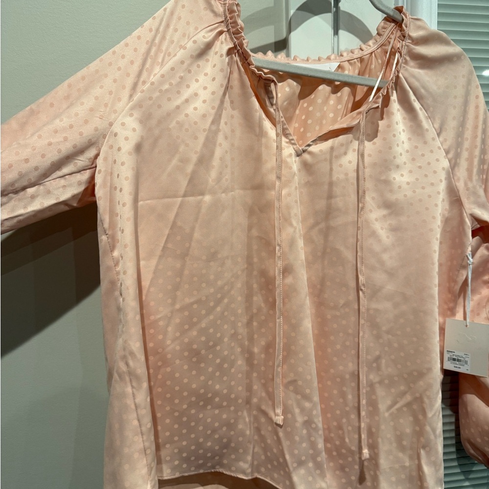 LC Lauren Conrad Light Pink Blouse - Picture 3 of 7
